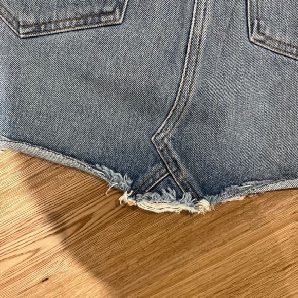 Agolde Denim Mini Skirt Size 25 - Picture 7 of 7